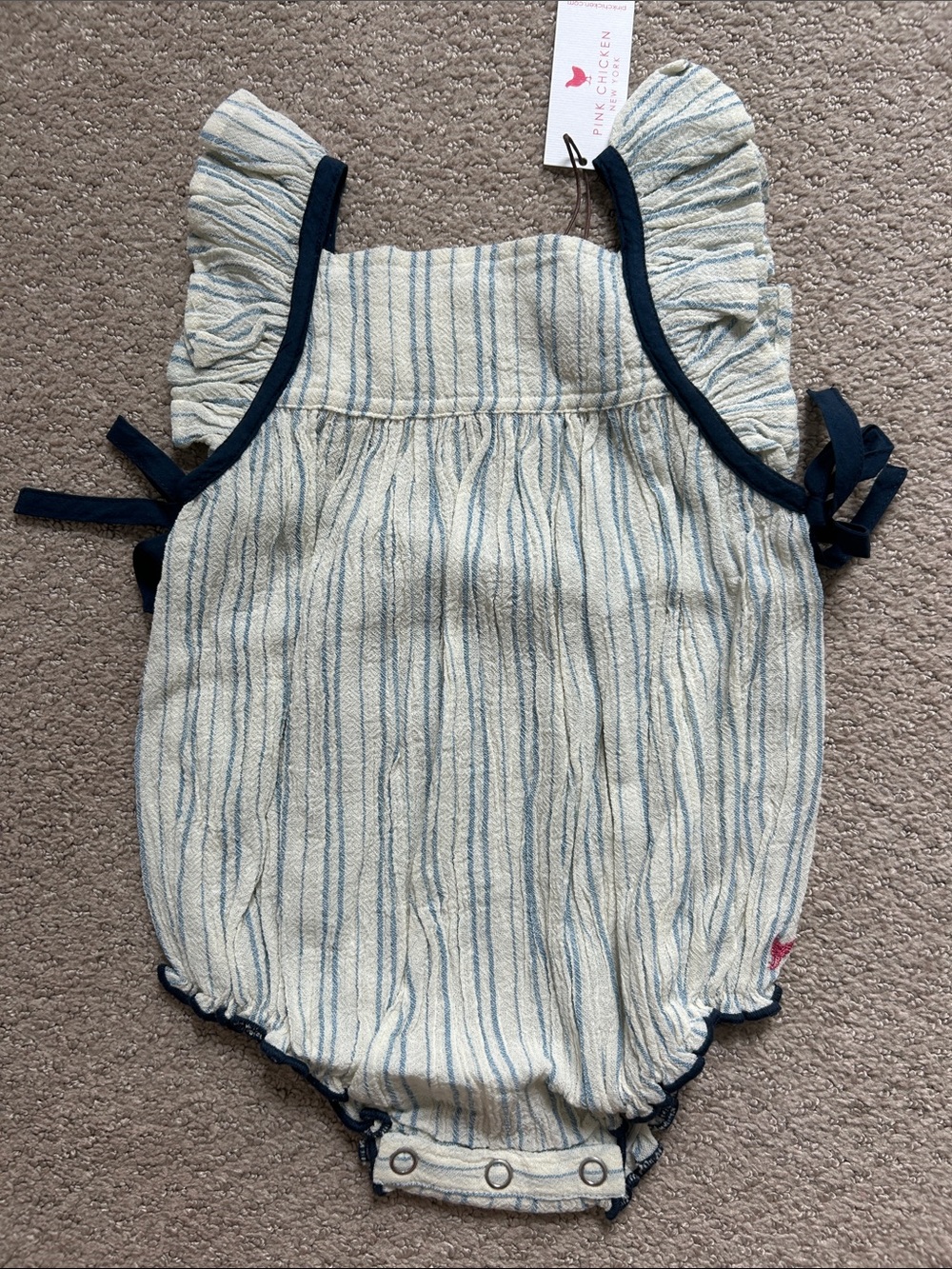 NWT Pink Chicken Ailee Bubble in Riviera Stripe